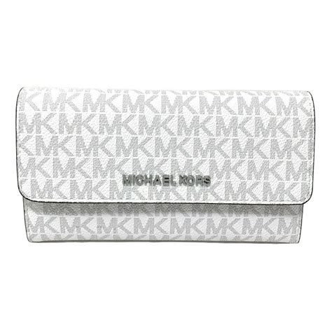 michael kors jet set travel wallet white